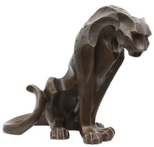 Scultura in bronzo ghepardo