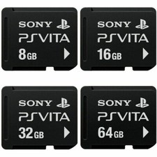 Sony PS Vita PlayStation Vita 64 GB 32 GB 16 GB 8 GB scheda di memoria