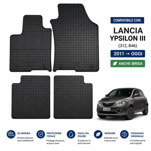 Tappeti gomma lancia - tappeti, ypsilon