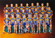 Foto vintage Ciclismo, Cantina Tollo Alezia Alluminio, 1999, stampa 18 x 25 cm