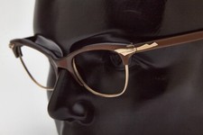 ? vintage occhiali SAFILO 2086 oro marrone cat-eye retro montatura 70s?Donna