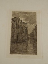ANTICA STAMPA CANALE DI VENEZIA MITI ZANETTI INCISIONE G.O.RAPETTI C.TURLETTI 
