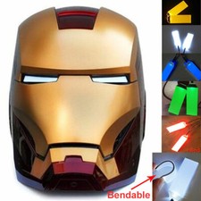Kit occhi luci LED pieghevoli fai da te per Iron Man Batman casco accessori cosplay