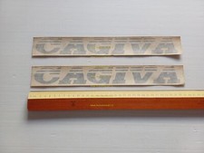Cagiva coppia decalcomanie adesivi serbatoio originali nuovi