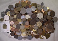 LOTTO DI  2 KG MONETE SOLO STRANIERE ANNI fine 800-2020 BB+-SPL-SPL+  (206)