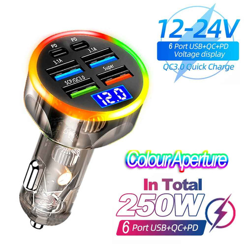 Caricatore auto porte usb - porte,
