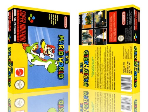 Super mario world snes case - super,