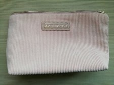 Pochette, porta cosmetici in velluto e costine rosa (Mastro Raphael) linea JUST