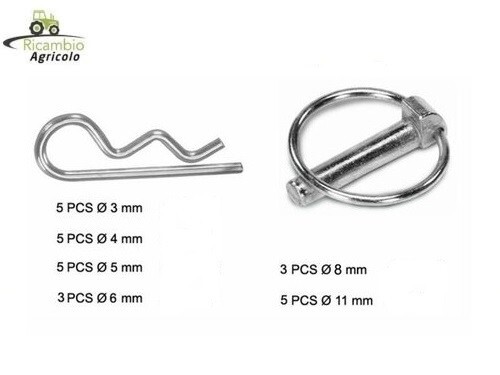 Assortimento spine coppiglie - coppiglie, a
