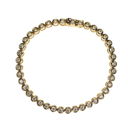 Bracciale tennis con diamanti