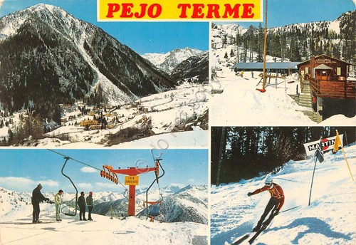 Cartolina pejo terme vedute - pejo,