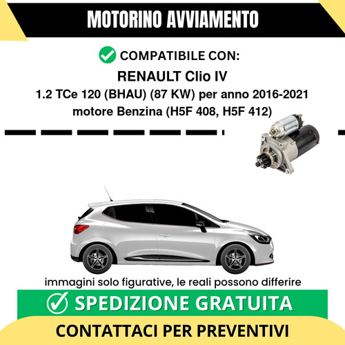 Motorino avviamento renault - motorino,