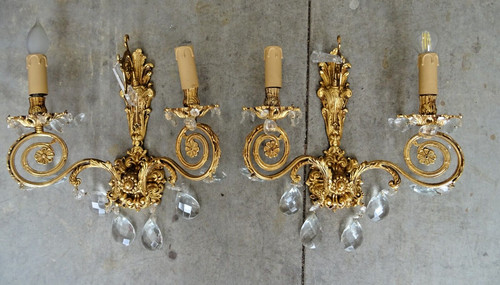 Coppia appliques metallo - coppia,