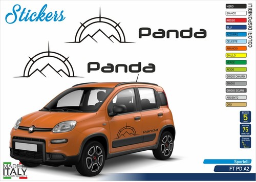 Adesivo fiat panda bussola - adesivo,