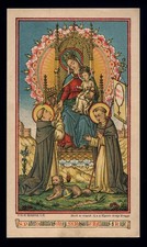 antico santino cromo-holy card