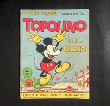 TOPOLINO NEL CIRCO - Albi Cerchio Verde 8 - Libro Disney 1939. Leggi desc