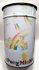 Bidone contenitore puff latta Mio Mini Pony Hasbro anni 80
