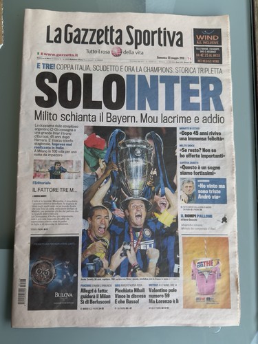 Gazzetta dello sport inter - dello,