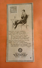 Rara pubblicità i sonetti Campari disegno di Dudovich 1925 da rivista d'epoca