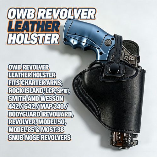 Fondina pelle revolver - fondina, in