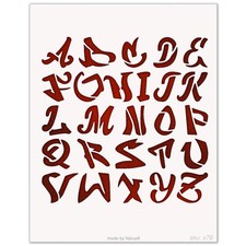 Stencil alfabeto graffiti - alfabeto,