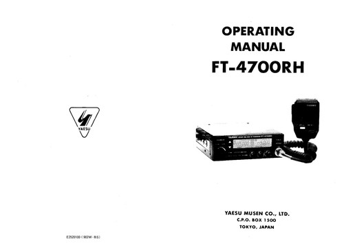 Manuale operating instructions - manuale,