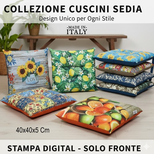 Cuscini sedie 40x40 trapuntati - cuscini,