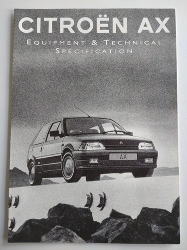 Brochure citroen debut echo - ax,