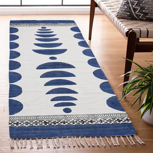 Tappeto runner blu - , in