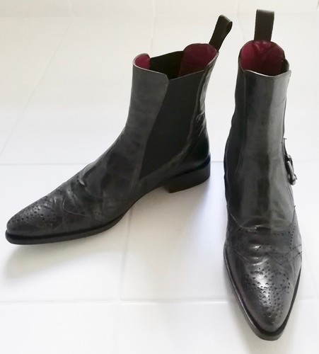 Stivaletti pelle materia - in,
