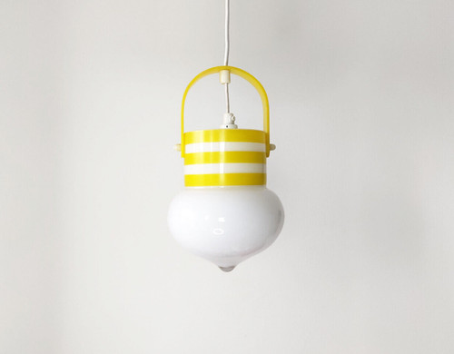 Lampada sospensione gialla - sospensione,