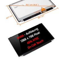 Display touch 15,6" lucido