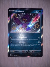 Carte Pokemon MURKROW 181/091 Ita Rara Holo Baby Shiny Destino di Paldea PAF 