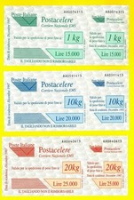 ITALIA - 1997 POSTA CELERE - serie completa Nuova Senza proroghe CERTIFICATO