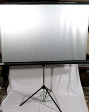 PRL) SCHERMO PROIEZIONE DIAPOSITIVE PROIETTORE 123x137 cm FILM PROJECTION SCREEN