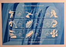 2006 Italia - Foglietto - XX Giochi Olimpici Invernali - 1 BF  9 val MNH