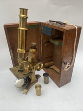 Antique Brass Microscope C19th