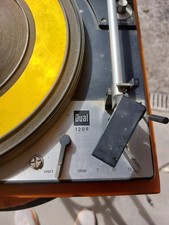 Giradischi Dual Electronics 1209 giallo e legno, vintage