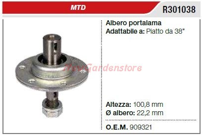 Mozzo portalama mtd - mtd, tagliaerba