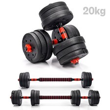 Set di manubri 20 kg dischi