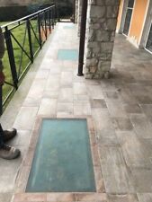 vetro calpestabile 46 x 125  cm opaco o trasparente alternativa al vetrocemento 