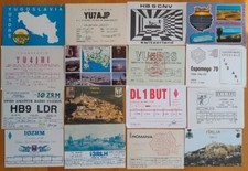 LOTTO DI 16 CARTOLINE PER RADIOAMATORI A BASSO COSTO - DA ANNI '70 RADIO STATION