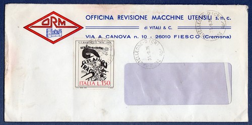 Italia busta affrancata - affrancata, 150