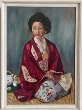 Quadro orientale vintage metà