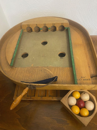Antico gioco flipper biliardo - gioco, flipper/biliardo
