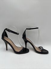 Valentino Garavani Black Leather Studded Open Toe Ankle Strap Sandals, Womens 40
