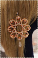 Orecchini pizzo macrame