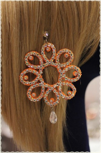 Orecchini pizzo macrame