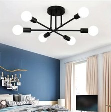 Lampadario Moderno Stile Retro Industriale Soggiorno Camera Da Letto Cucina Sala