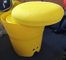 "PISOLÓ" POUF CON LETTO SINGOLO GONFIABILE CONTENITORE GIALLO - Marca CAMPEGGI 